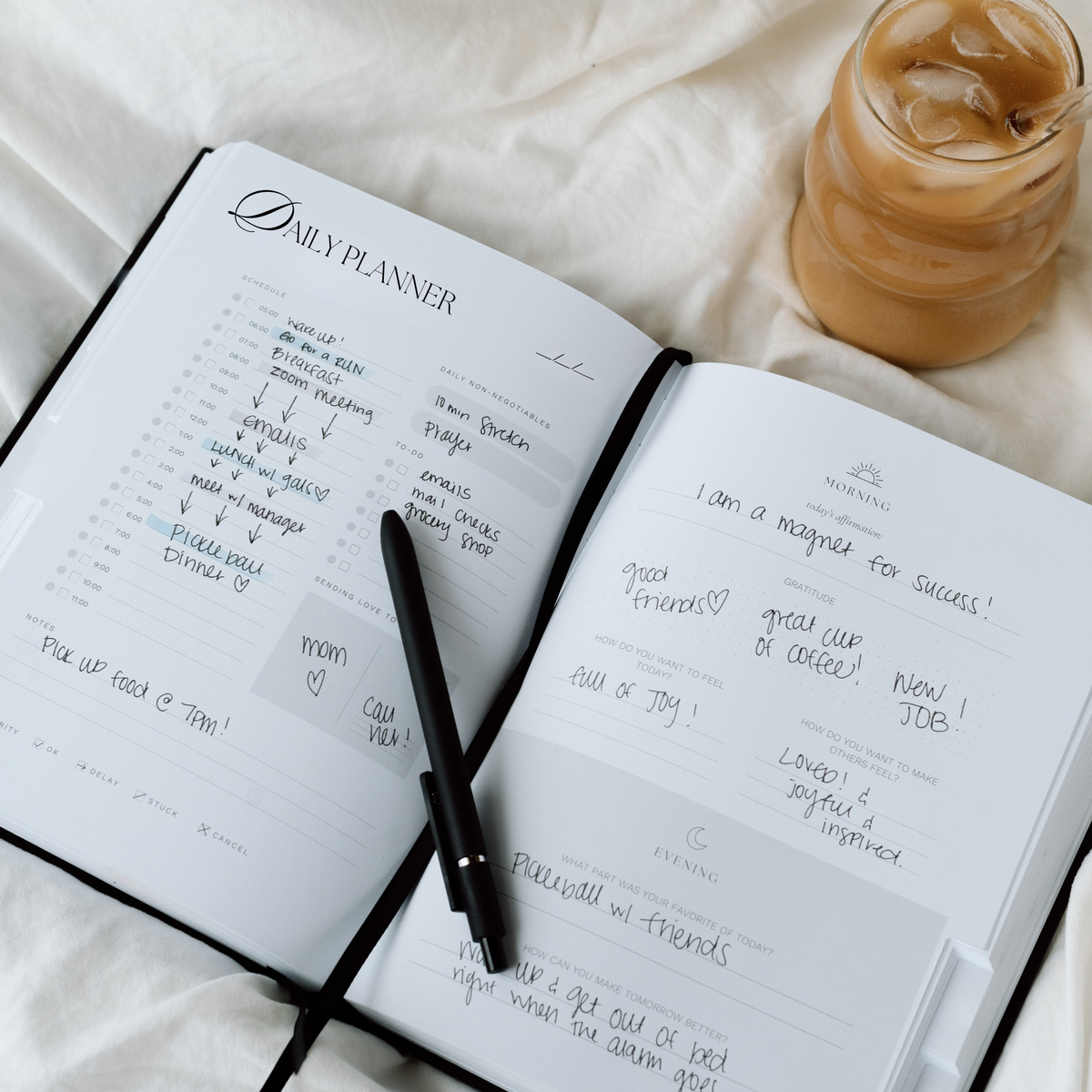 Undated Daily Planner + Gratitude Journal