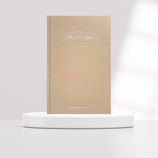 The "MAKE IT HAPPEN" Undated Daily Planner + Journal