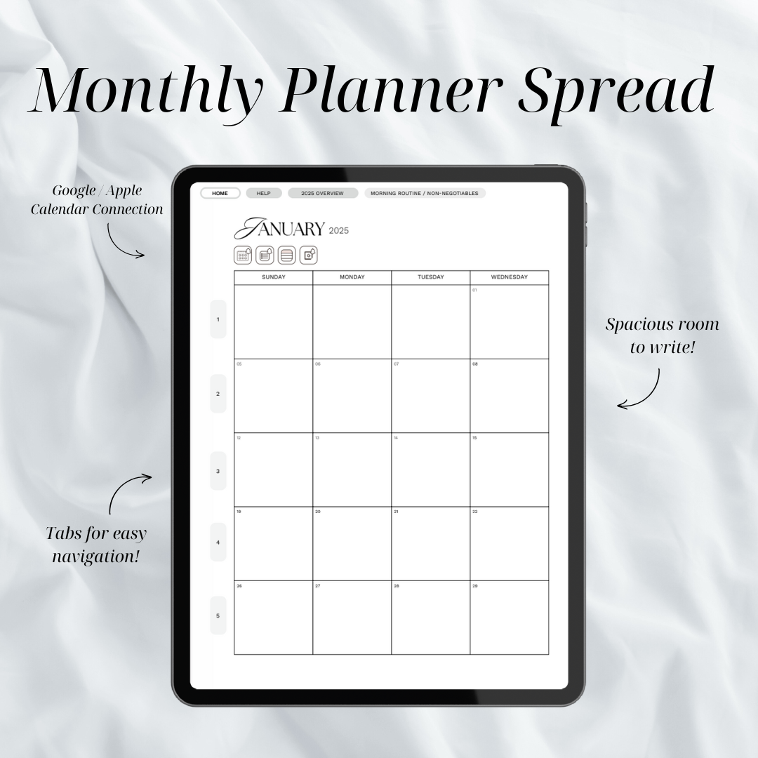 2025 iPad Planner - SZN PLANNERS