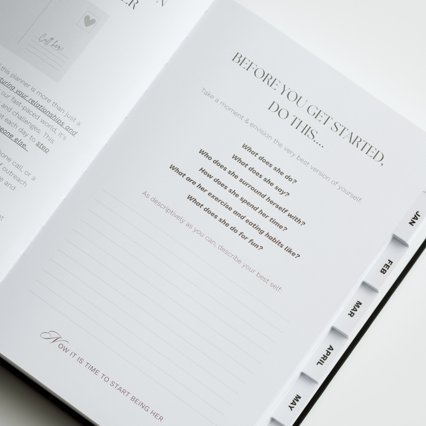 The "MAKE IT HAPPEN" Undated Daily Planner + Journal