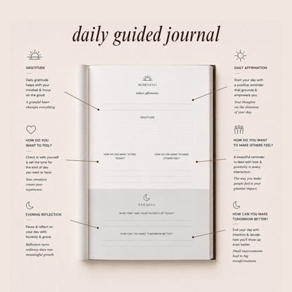 Undated Daily Planner + Gratitude Journal